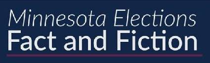 Minnesota Elections Fact Fiction button